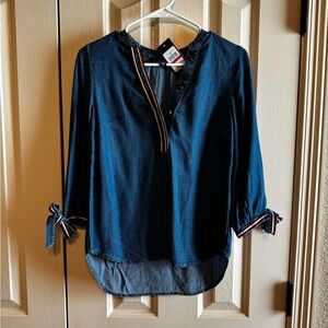 Denim blue women’s new Tommy Hilfiger top